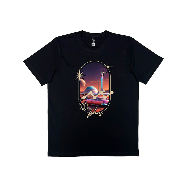 Jupiter BIG Logo Premium tee    | Black | Retro dimension