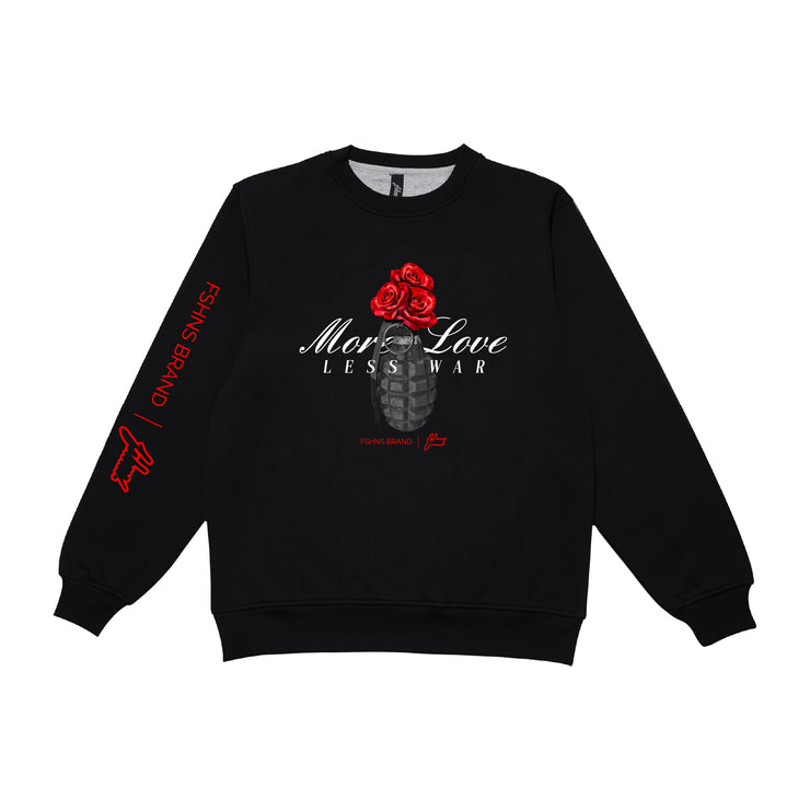 More Love Crewneck |   Black  , Red, Grey  |  FSHNS L& H