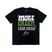 More Green Premium tee | Black |White, Green, Grey |  FSHNS