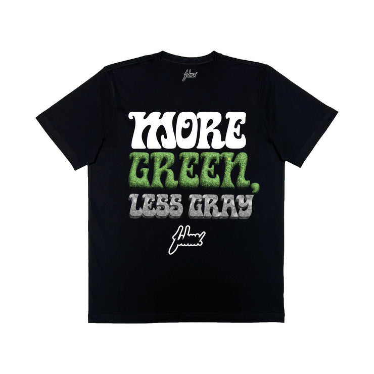 More Green Premium tee | Black |White, Green, Grey |  FSHNS