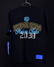 MSK-068 Oversize Tee | Black, Blue y yellow  | Maison Saiko