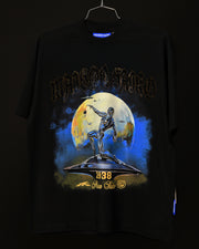 MSK -61 Oversize Tee | Black , Blue & Gold | Maison Saiko