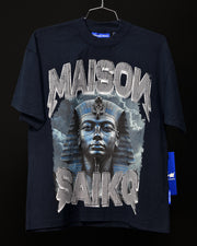 MSK-078 Oversize Tee | Navy Blue, Blue, Grey | Maison Saiko