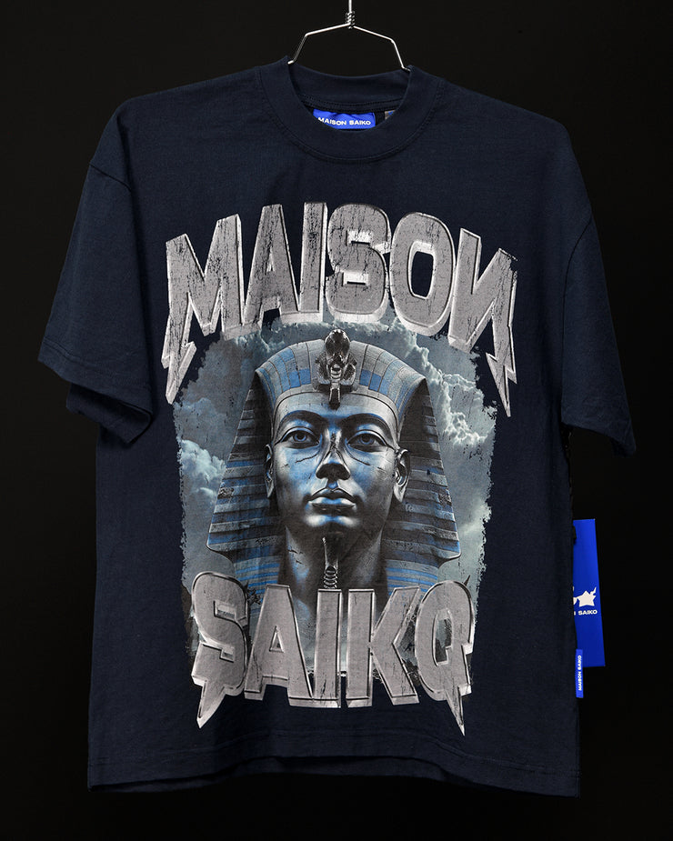MSK-078 Oversize Tee | Navy Blue, Blue, Grey | Maison Saiko