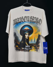 MSK 067 Oversize Tee | Black , Blue, Yellow | Maison Saiko