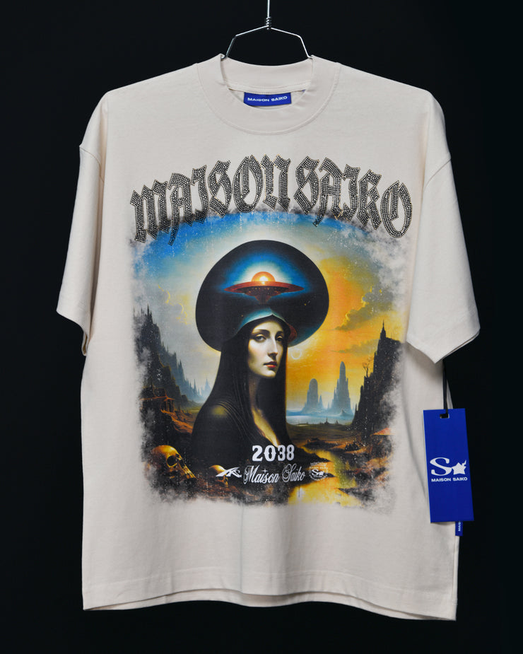 MSK 067 Oversize Tee | Black , Blue, Yellow | Maison Saiko