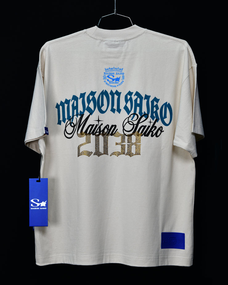 MSK 067 Oversize Tee | Black , Blue, Yellow | Maison Saiko