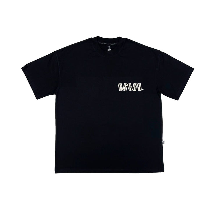 Dominoes Oversize Tee | BLACK, White , Black , Med|   FSHNS