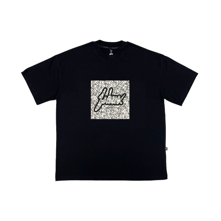 Dominoes Oversize Tee |Black , White , Black Multi |   FSHNS