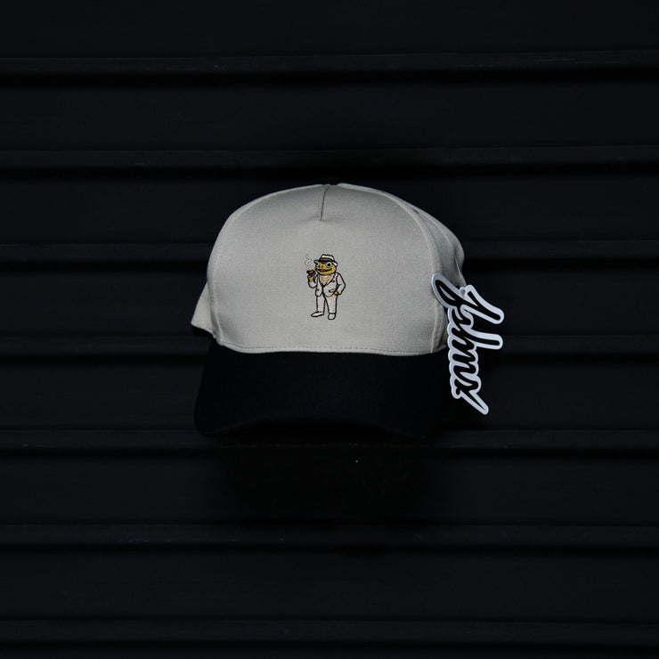 Snapback | Beige, Black |Sapo Concho Embroidered