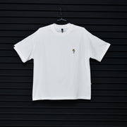 Small Loogo OVERSIZE tee | Vanilla  | Sapo Concho (Embroidered)