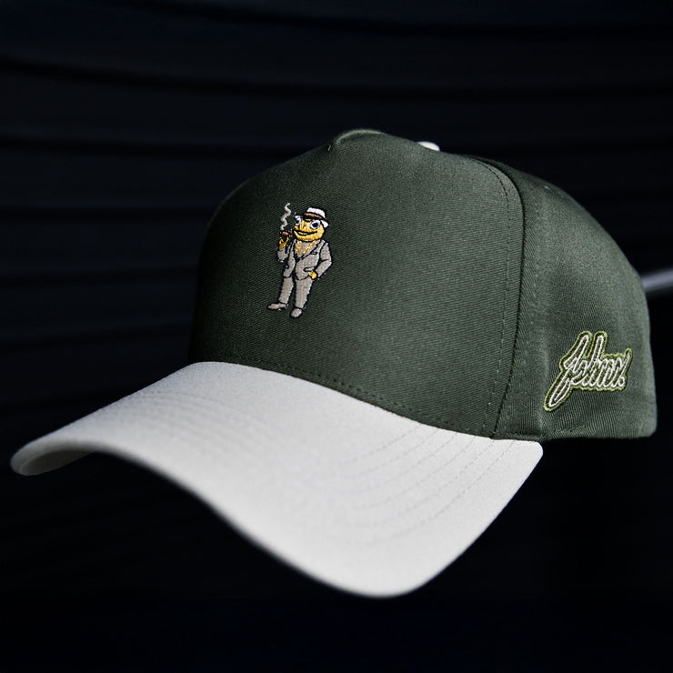Snapback | Olive, Beige |Sapo Concho Embroidered