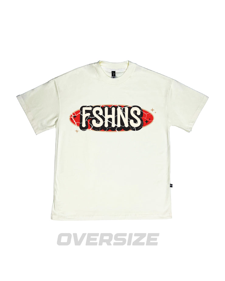 FSHNS OVERSIZE tee | Vanilla ,Red,White | Cracked Legacy