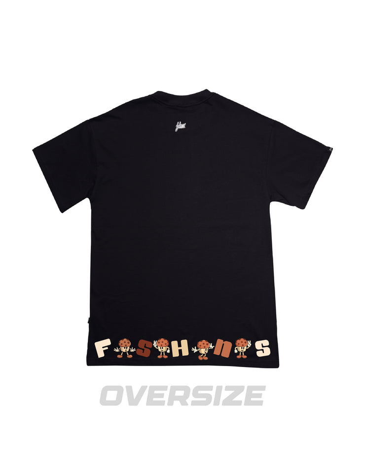 FSHNS OVERSIZE tee | Black ,Earth Colors | Muffin Cartoon