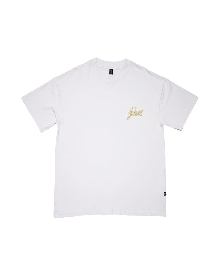 FSHNS Med Logo OVERSIZE tee |White, Beige  | Ocean Pearl