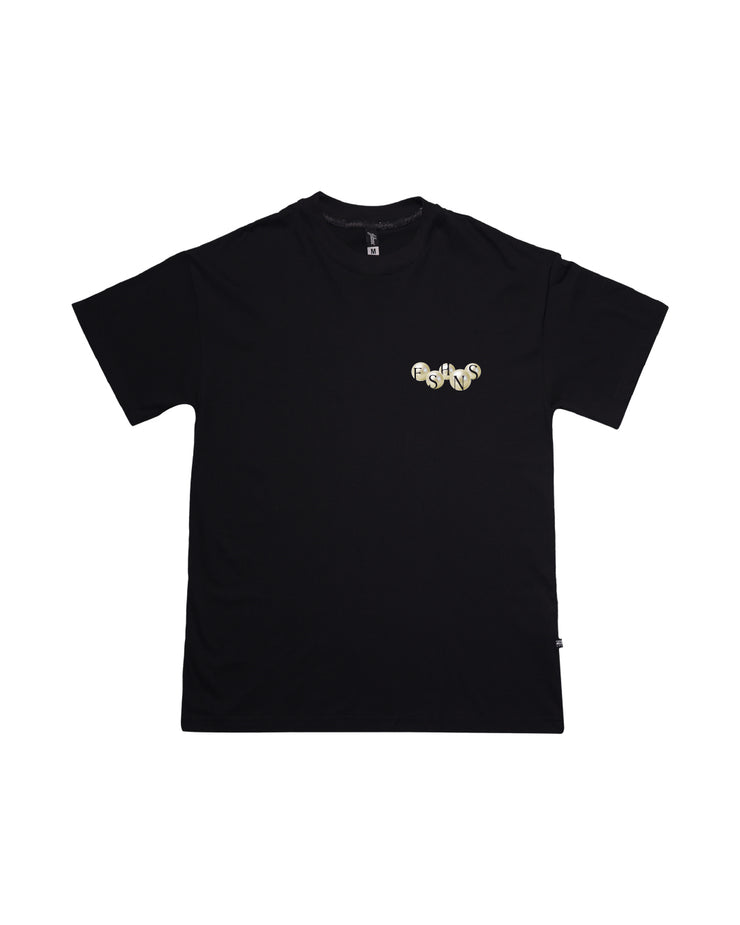 FSHNS Med Logo OVERSIZE tee | Black, Beige  | Ocean Pearl