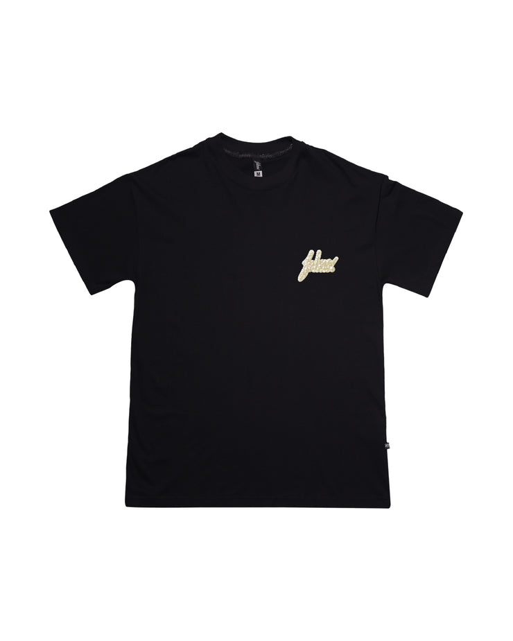 Med FSHNS OVERSIZE tee | Black , Beige | Ocean Pearl