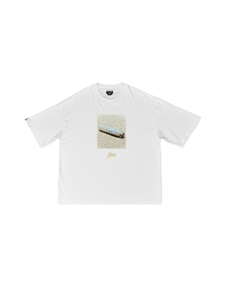 FSHNS Box  Boxy Tee | White , Beige |Ocean Pearl