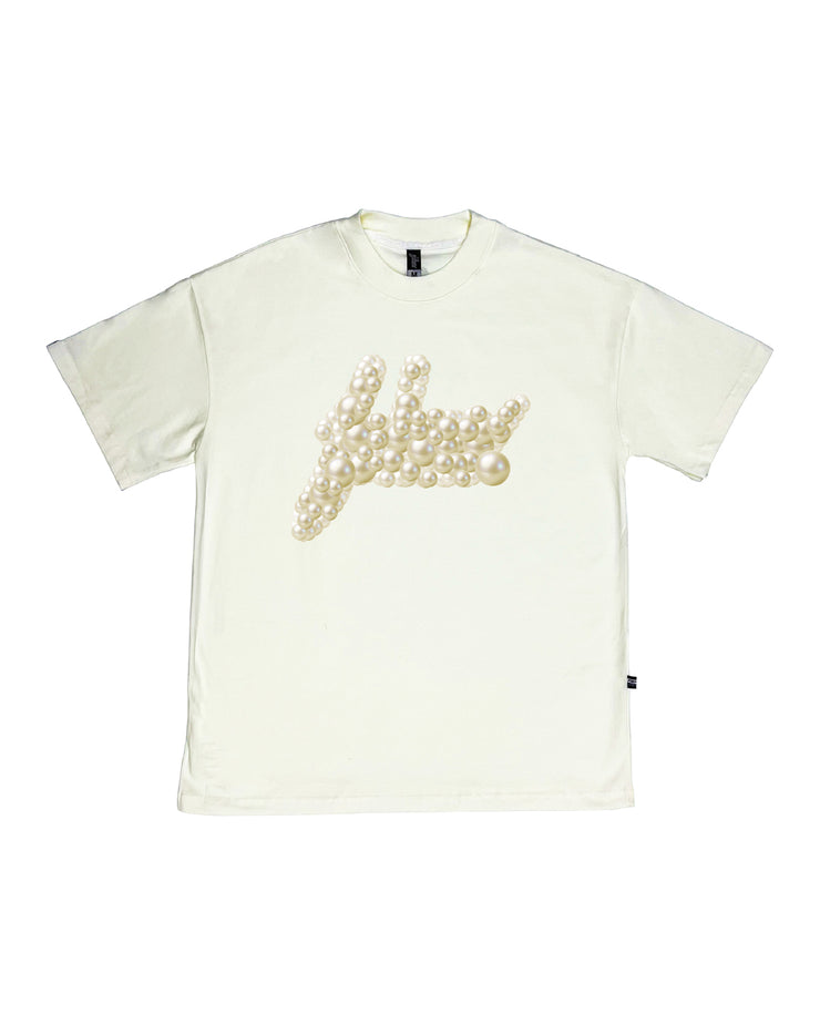 FSHNS Big Logo OVERSIZE tee | Vanilla , Beige  | Ocean Pearl