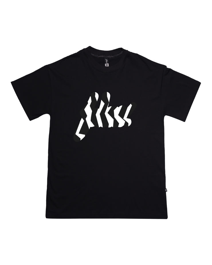 FSHNS Big Logo OVERSIZE tee | Black,  White    | Cutter Rhinestone