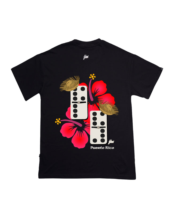 Maga Fl. Oversize tee | Black,  Red | Tropical PR Collection