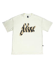 FSHNS Big Logo OVERSIZE tee | Vanilla, Gold Vegas    | Cutter Rhinestone