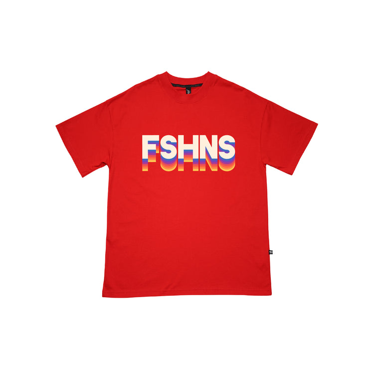 RETRO COMIC Oversize Tee | RED  |   FSHNS