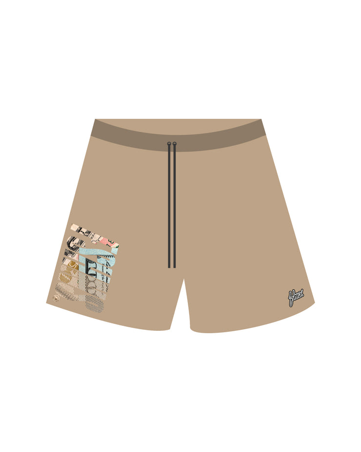 Rich Type HYBRID SHORT  |  Beige, Money   | FSHNS