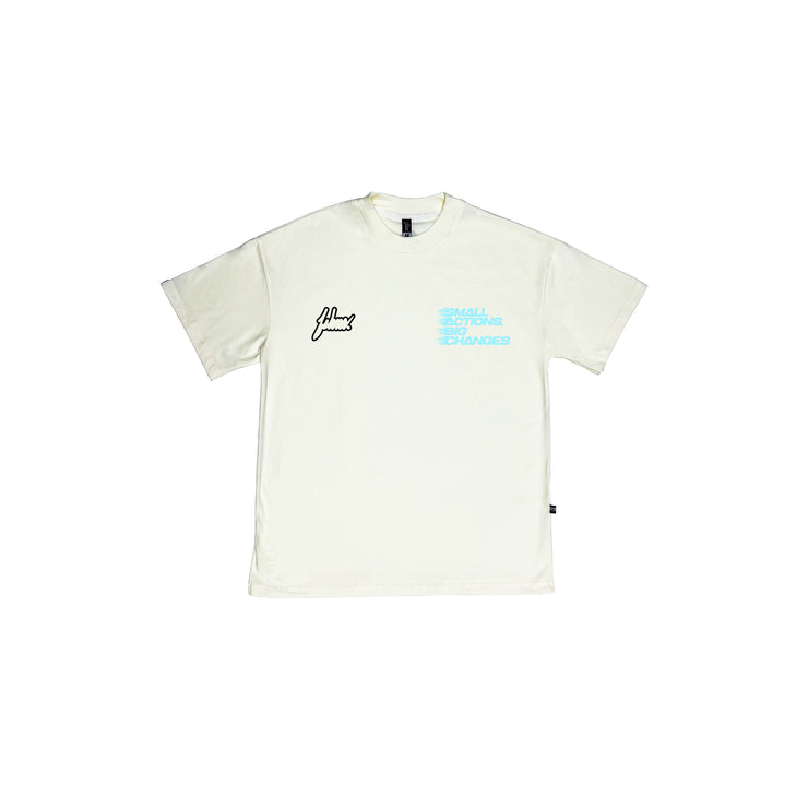 Small Action  Oversize tee | Vanilla | B.P. Bl  | FSHNS