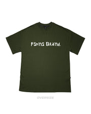 Stone Age Oversize Tee | Olive , W. Puff | FSHNS