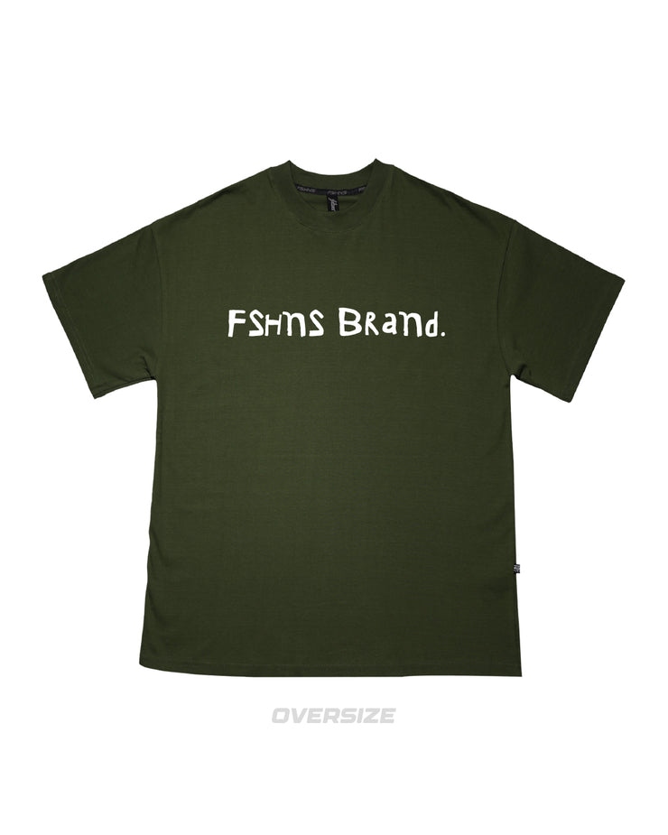 Stone Age Oversize Tee | Olive , W. Puff | FSHNS