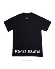 Stone Age Oversize Tee | Black , W. Puff| FSHNS