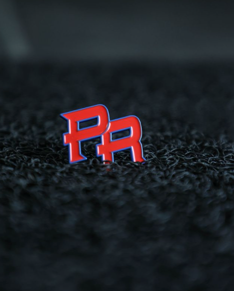PR LETTERS RED + BLUE | PP090 | PINS PLANET