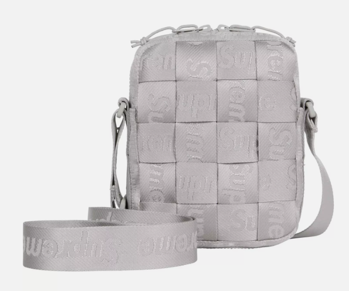 Woven Shoulder Bag |  Grey  | SUPREME