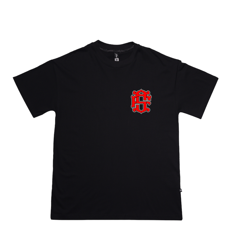 Med Logo OVERSIZE tee | Black , Red, White | Zorath Collection  |