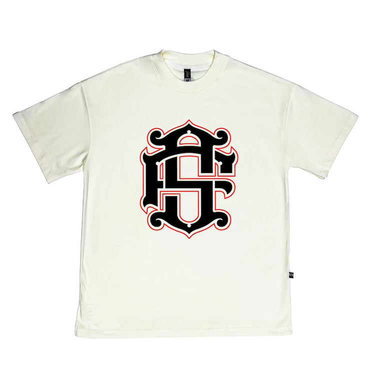 Big Logo OVERSIZE tee | Vanilla, Black, Red  | Zorath Collection