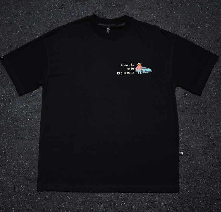 Concho Lambo Med. Logo  Oversize tee | Black ,  Teal | Sapo Concho Collection
