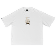 Astro Boxy Tee | White , Beige , Black Glitter | Just Focus
