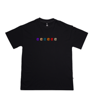 Multilogo OVERSIZE tee | Black , Multicolors  | Zorath Collection