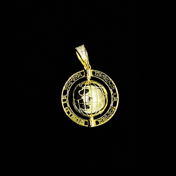 WORLD IS YOURS PENDANT |  GOLD |  SILVER 925