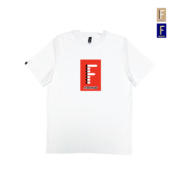 FLAG RACE CLUB  BOX TEE |  WHITE   | COLORS