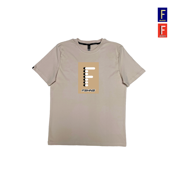 FLAG RACE CLUB  BOX TEE |  BEIGE  |  COLORS