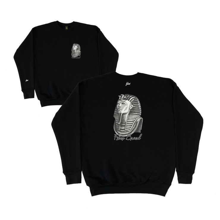 PHARAOH  CREWNECK  | BLACK  | GREY DESIGN