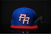 PR SNAPBACK |  BLUE & RED  | WHITE & RED