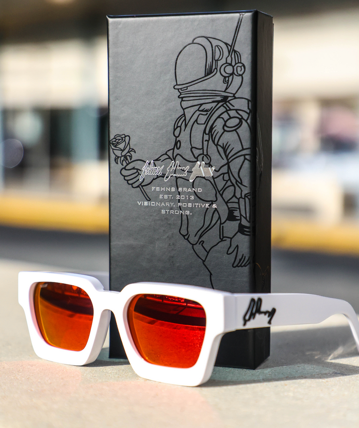 Polarized Kronos Sunglasses|  White ,  Red , Black