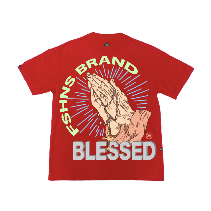 Blessed Hands Oversize | Red  |Green ,  yellow  colors