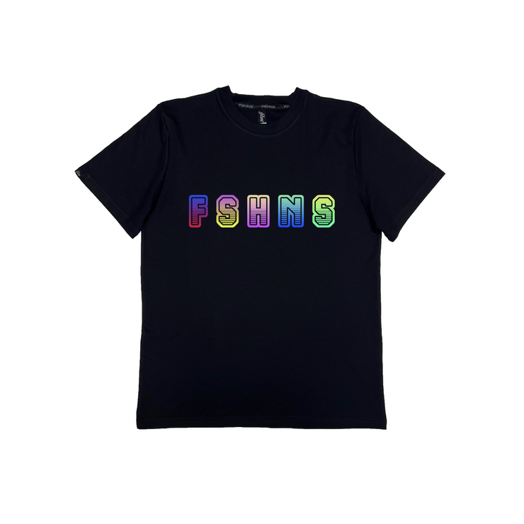 Smart letter tee  | Black   | Bright colors