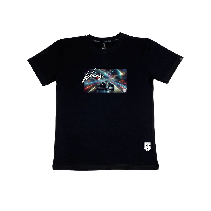 Galaxy Street tee  |Black  | Gx, white | Space Race