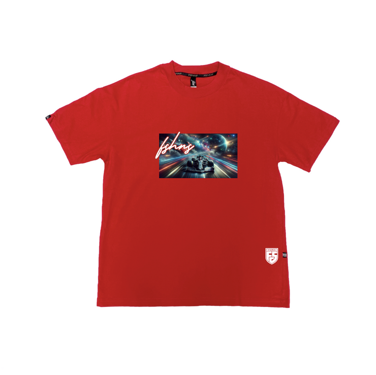Galaxy Street | Red Oversize | Gx ,white | Space Race