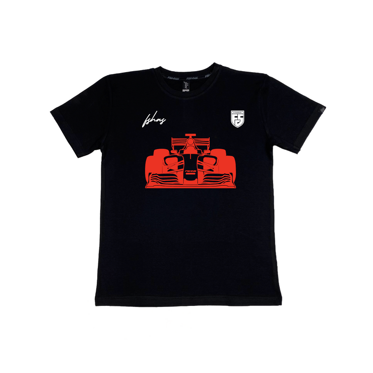 Pit Car  tee | Black  | Red, White | Space Race